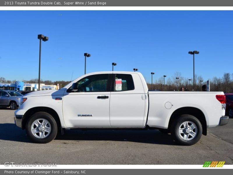 Super White / Sand Beige 2013 Toyota Tundra Double Cab