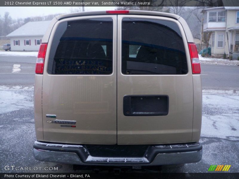Sandstone Metallic / Neutral 2012 Chevrolet Express LT 1500 AWD Passenger Van