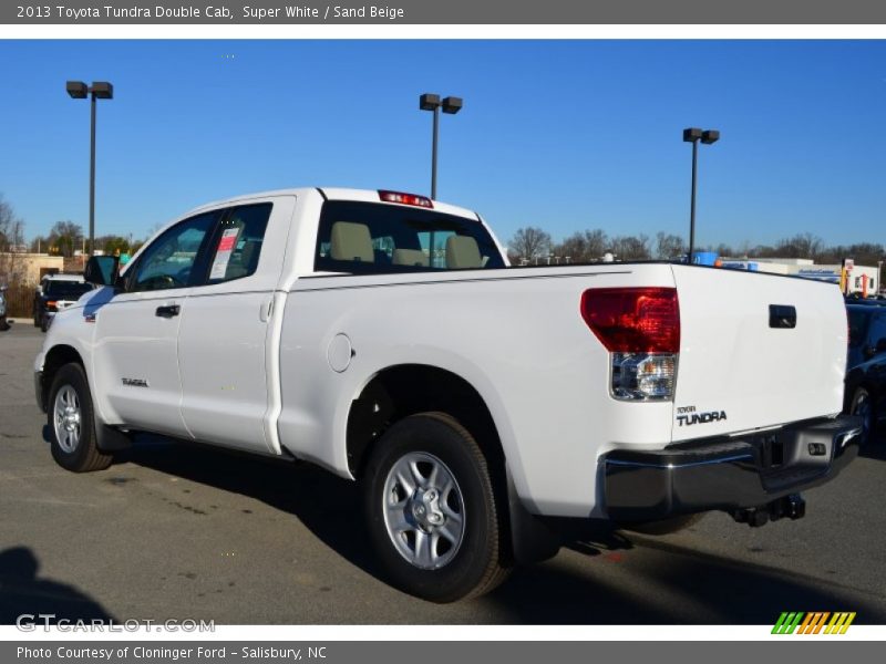 Super White / Sand Beige 2013 Toyota Tundra Double Cab