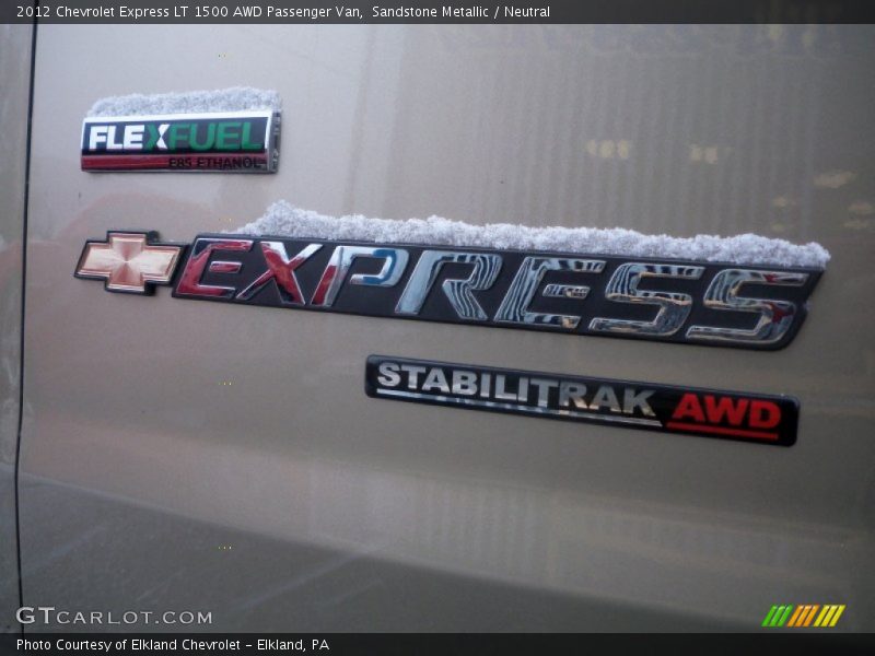 Sandstone Metallic / Neutral 2012 Chevrolet Express LT 1500 AWD Passenger Van