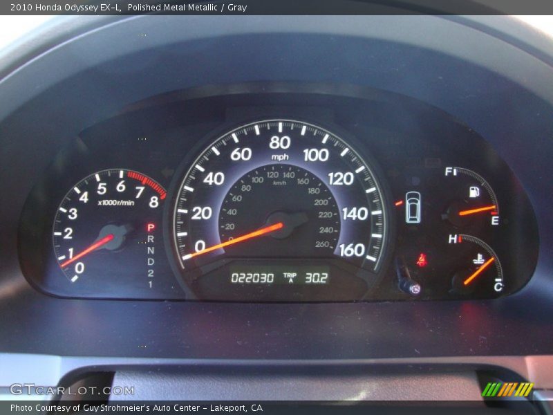 Polished Metal Metallic / Gray 2010 Honda Odyssey EX-L