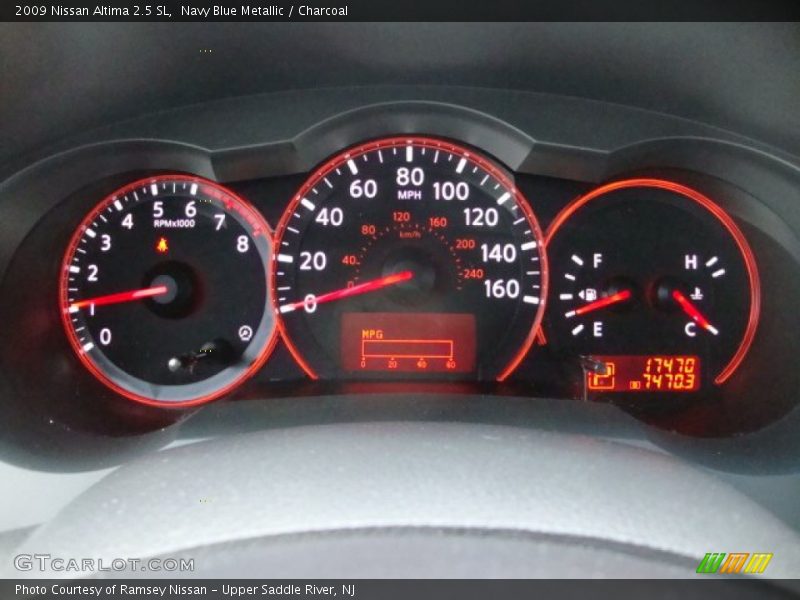 Navy Blue Metallic / Charcoal 2009 Nissan Altima 2.5 SL