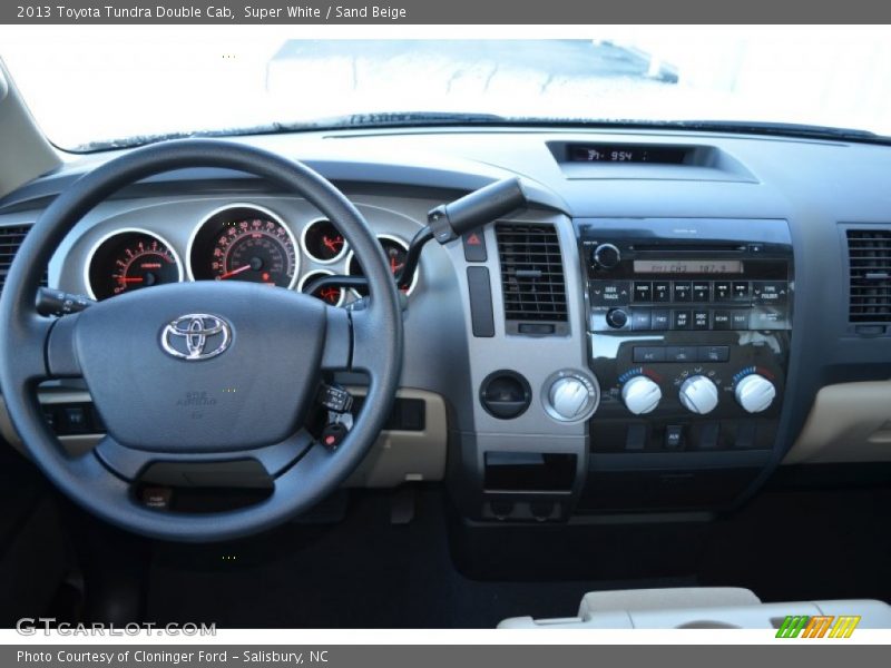 Super White / Sand Beige 2013 Toyota Tundra Double Cab