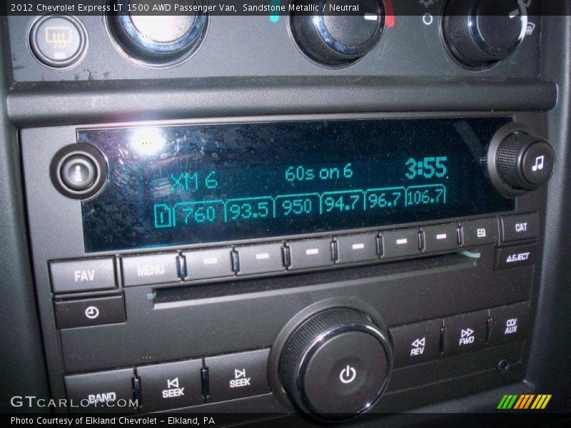 Sandstone Metallic / Neutral 2012 Chevrolet Express LT 1500 AWD Passenger Van
