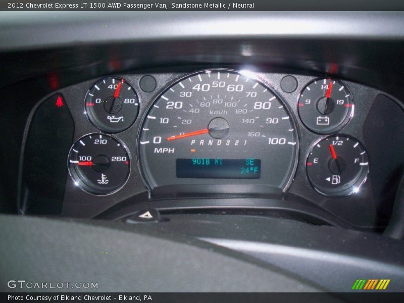 Sandstone Metallic / Neutral 2012 Chevrolet Express LT 1500 AWD Passenger Van