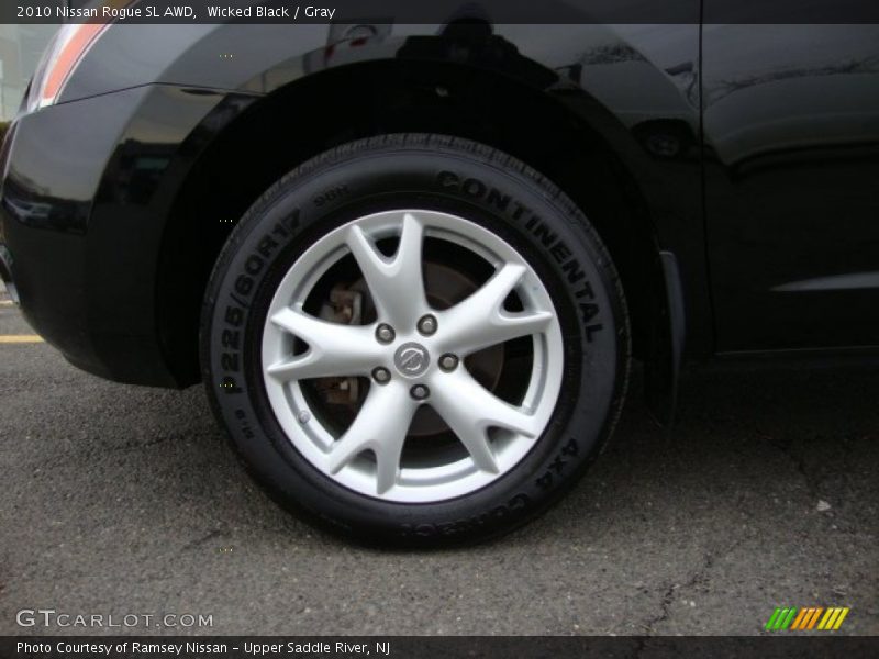 Wicked Black / Gray 2010 Nissan Rogue SL AWD