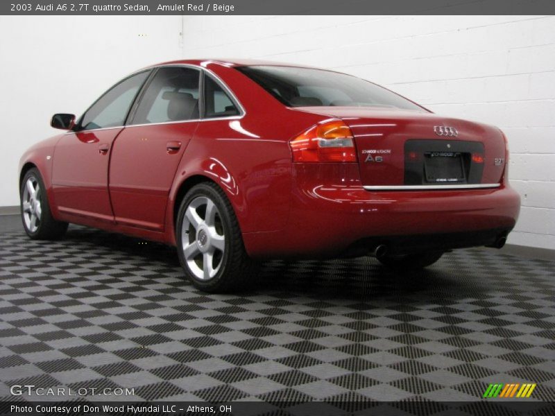 Amulet Red / Beige 2003 Audi A6 2.7T quattro Sedan