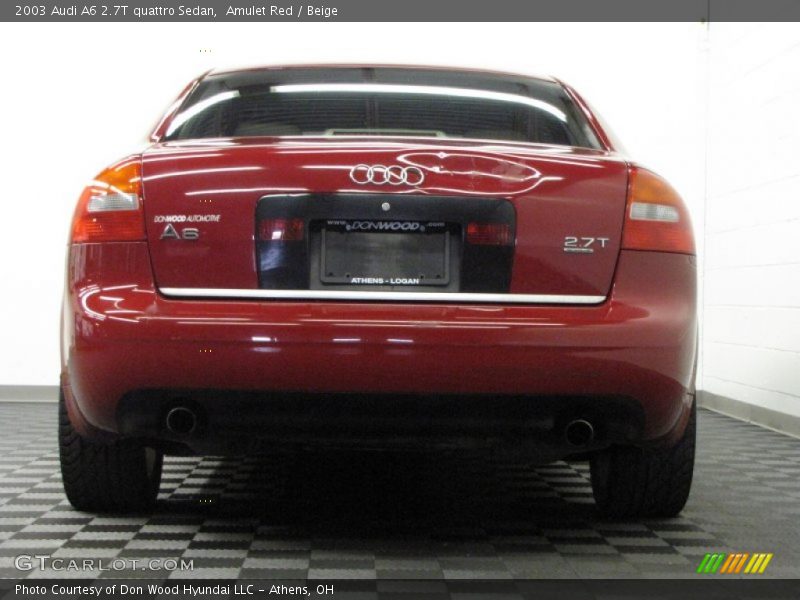 Amulet Red / Beige 2003 Audi A6 2.7T quattro Sedan