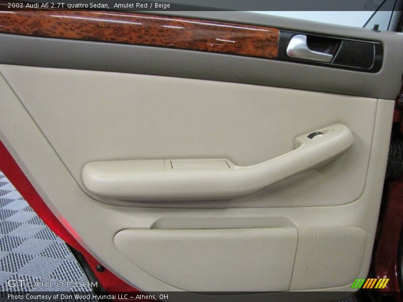 Amulet Red / Beige 2003 Audi A6 2.7T quattro Sedan