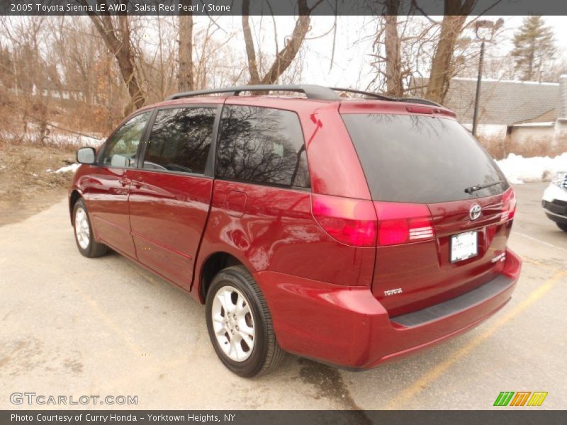 Salsa Red Pearl / Stone 2005 Toyota Sienna LE AWD