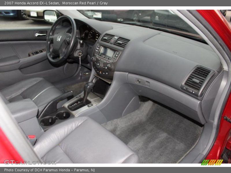 Moroccan Red Pearl / Gray 2007 Honda Accord EX-L Sedan