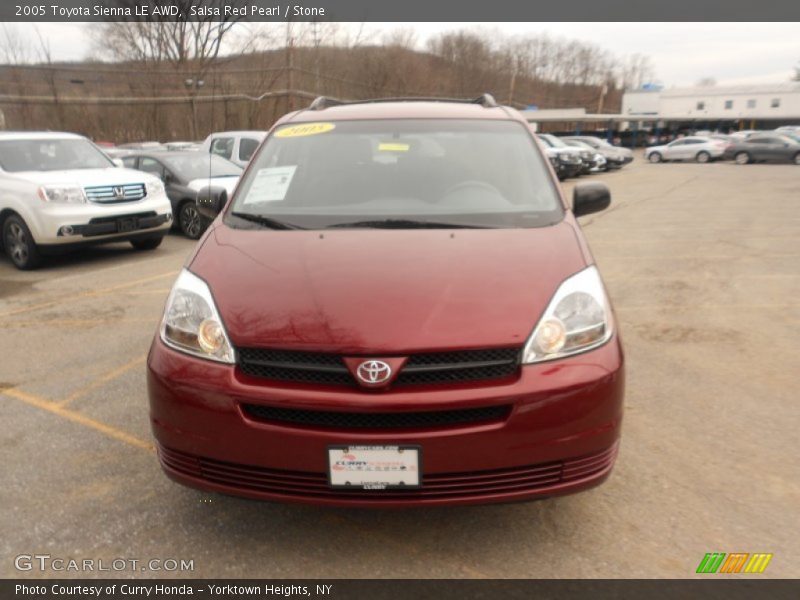 Salsa Red Pearl / Stone 2005 Toyota Sienna LE AWD