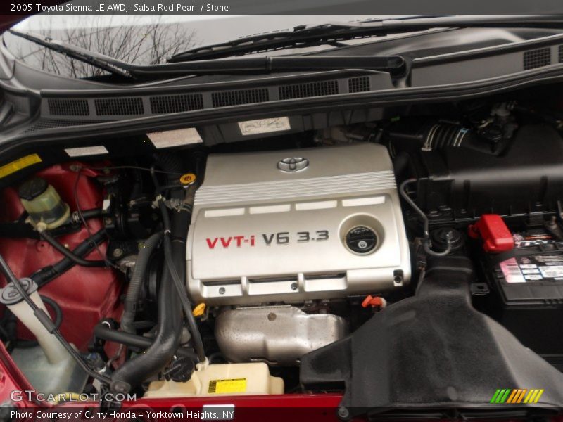 Salsa Red Pearl / Stone 2005 Toyota Sienna LE AWD