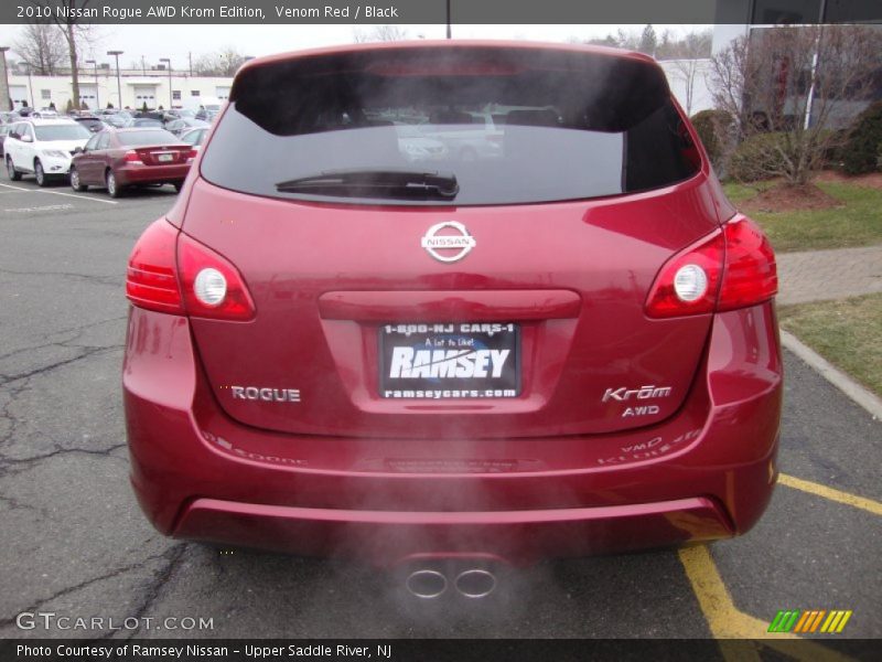 Venom Red / Black 2010 Nissan Rogue AWD Krom Edition