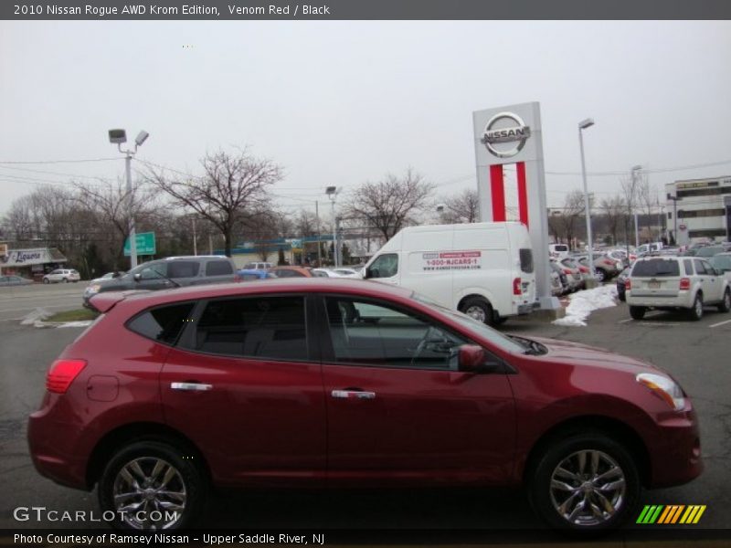 Venom Red / Black 2010 Nissan Rogue AWD Krom Edition