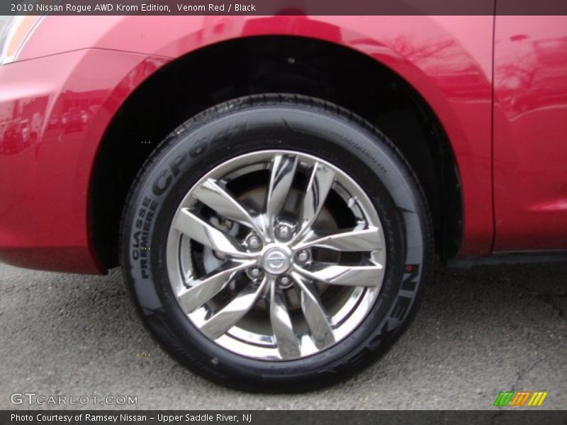 Venom Red / Black 2010 Nissan Rogue AWD Krom Edition