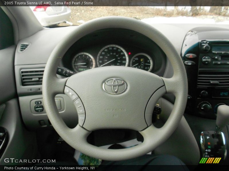 Salsa Red Pearl / Stone 2005 Toyota Sienna LE AWD
