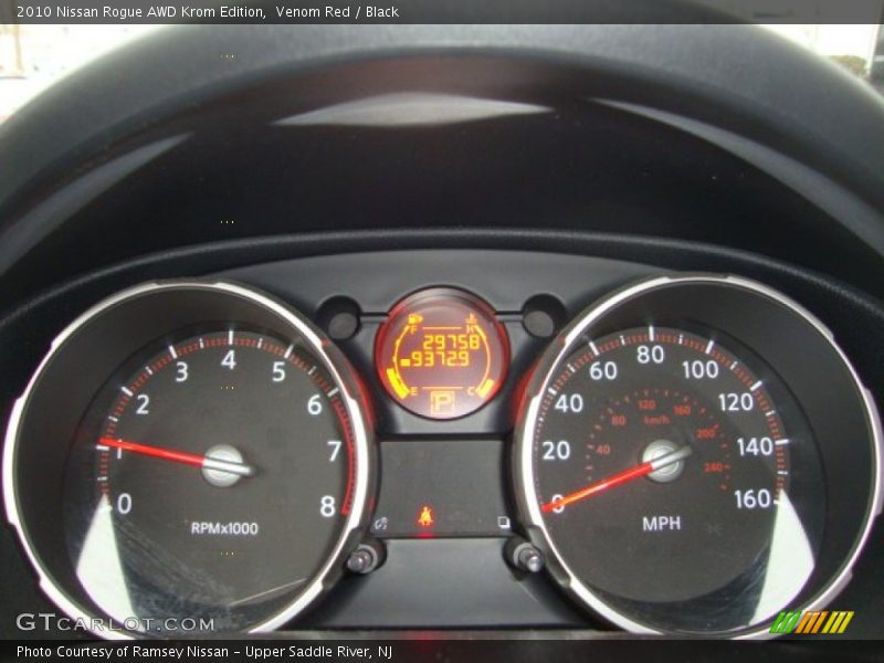 Venom Red / Black 2010 Nissan Rogue AWD Krom Edition