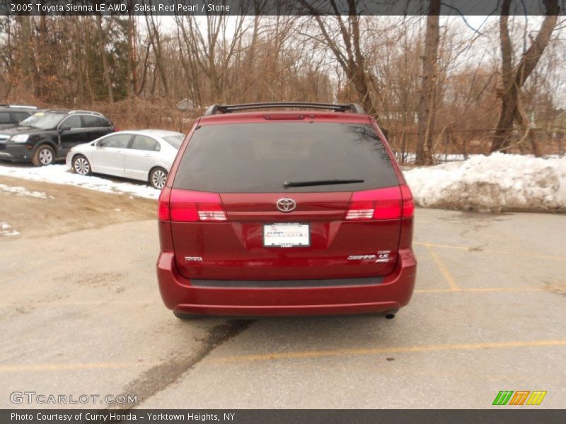 Salsa Red Pearl / Stone 2005 Toyota Sienna LE AWD