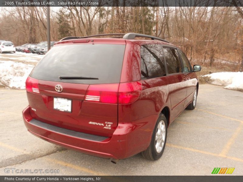 Salsa Red Pearl / Stone 2005 Toyota Sienna LE AWD