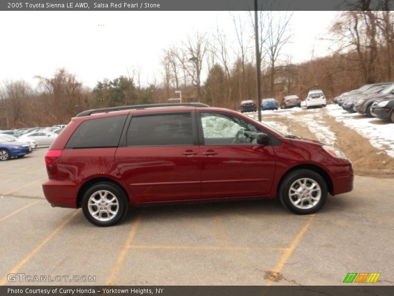 Salsa Red Pearl / Stone 2005 Toyota Sienna LE AWD