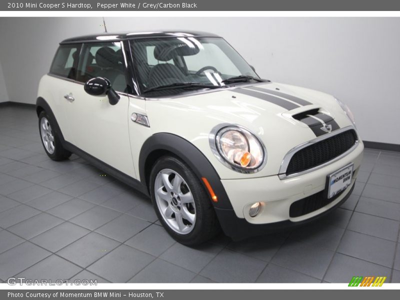 Pepper White / Grey/Carbon Black 2010 Mini Cooper S Hardtop
