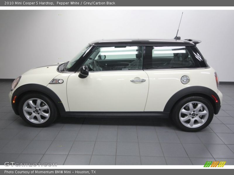 Pepper White / Grey/Carbon Black 2010 Mini Cooper S Hardtop