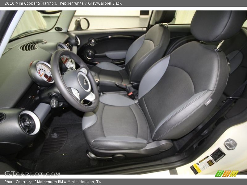  2010 Cooper S Hardtop Grey/Carbon Black Interior