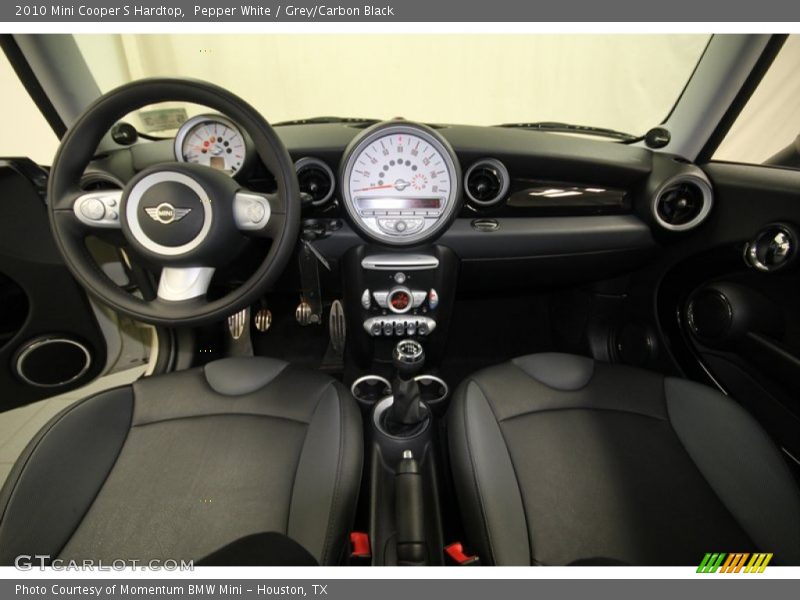Pepper White / Grey/Carbon Black 2010 Mini Cooper S Hardtop
