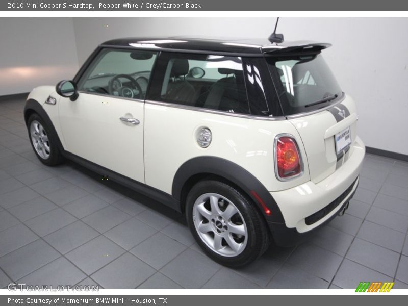 Pepper White / Grey/Carbon Black 2010 Mini Cooper S Hardtop