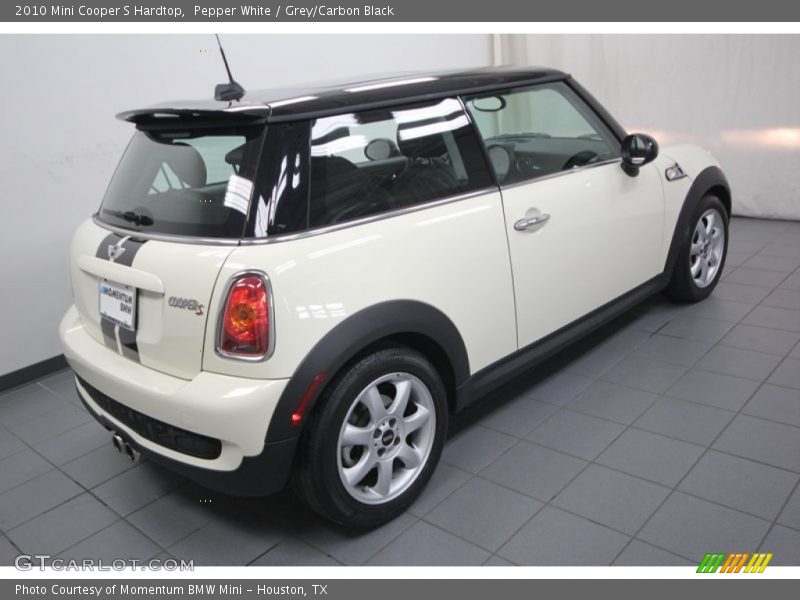 Pepper White / Grey/Carbon Black 2010 Mini Cooper S Hardtop