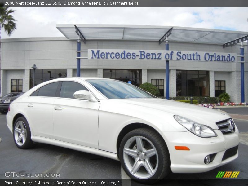 Diamond White Metallic / Cashmere Beige 2008 Mercedes-Benz CLS 550