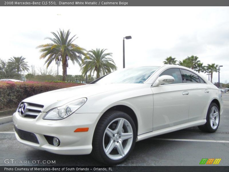 Diamond White Metallic / Cashmere Beige 2008 Mercedes-Benz CLS 550