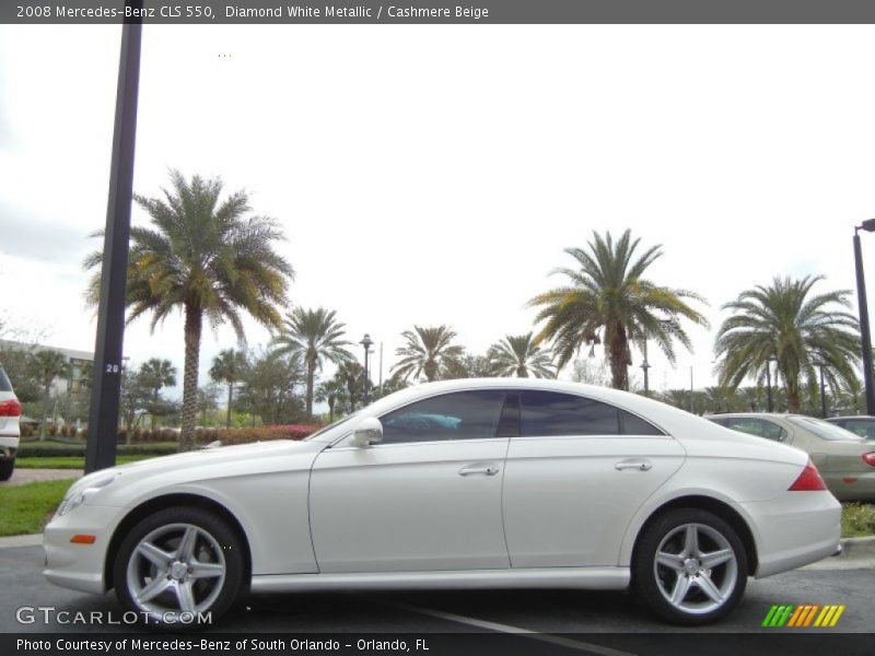 Diamond White Metallic / Cashmere Beige 2008 Mercedes-Benz CLS 550