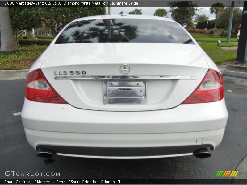 Diamond White Metallic / Cashmere Beige 2008 Mercedes-Benz CLS 550