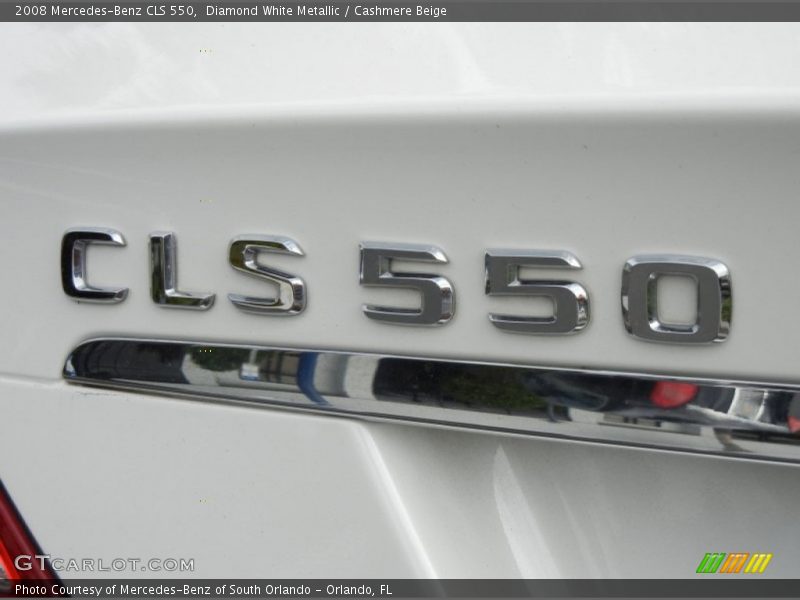 Diamond White Metallic / Cashmere Beige 2008 Mercedes-Benz CLS 550