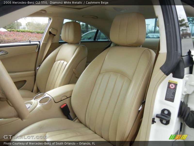 Diamond White Metallic / Cashmere Beige 2008 Mercedes-Benz CLS 550