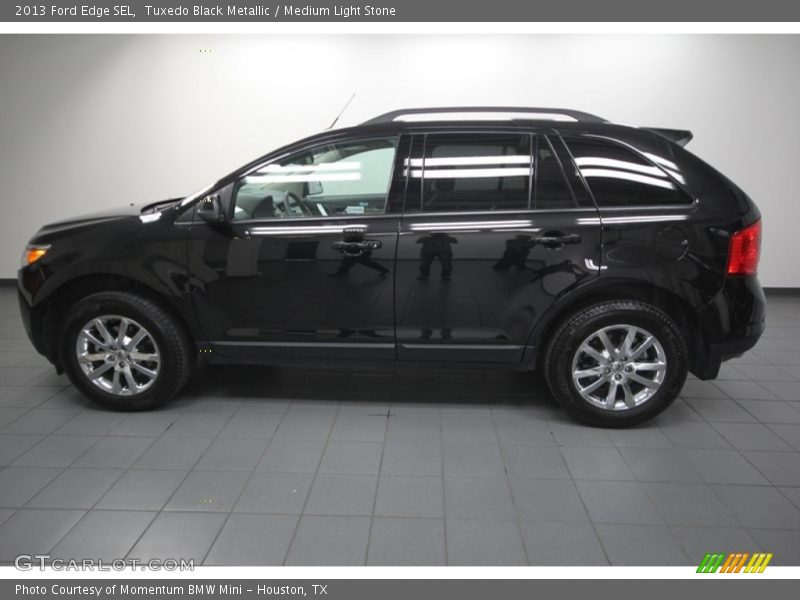 Tuxedo Black Metallic / Medium Light Stone 2013 Ford Edge SEL