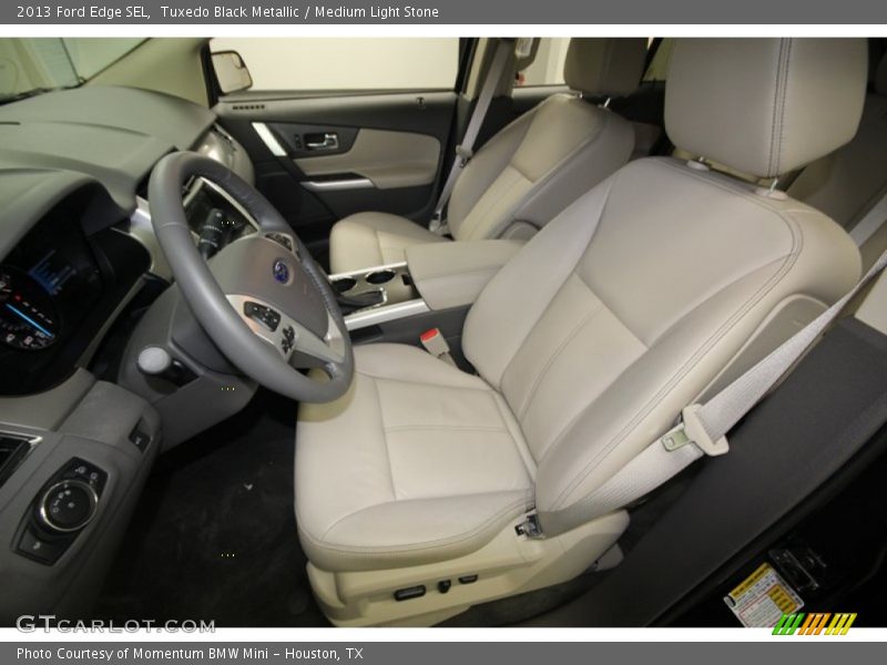 Tuxedo Black Metallic / Medium Light Stone 2013 Ford Edge SEL