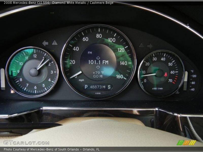 Diamond White Metallic / Cashmere Beige 2008 Mercedes-Benz CLS 550