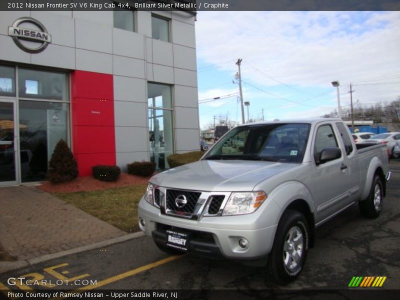 Brilliant Silver Metallic / Graphite 2012 Nissan Frontier SV V6 King Cab 4x4