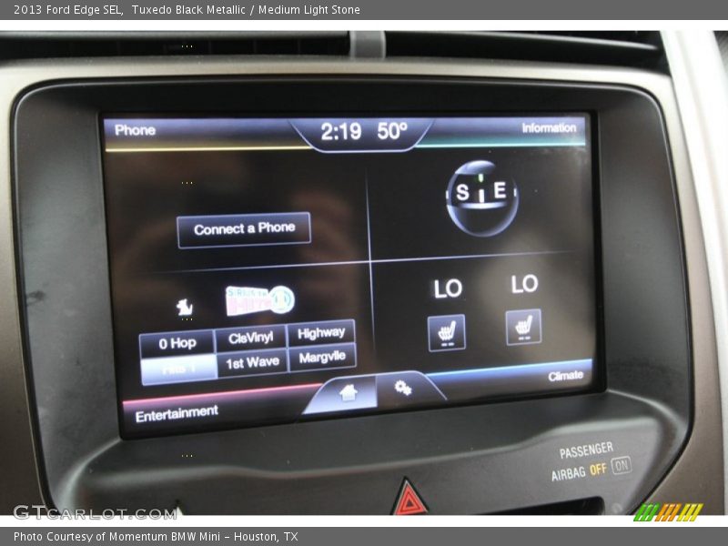 Tuxedo Black Metallic / Medium Light Stone 2013 Ford Edge SEL