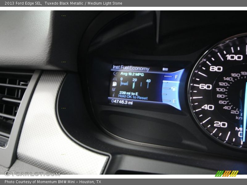 Tuxedo Black Metallic / Medium Light Stone 2013 Ford Edge SEL