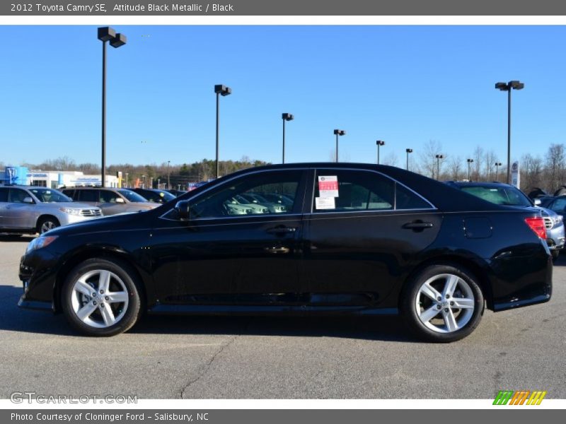 Attitude Black Metallic / Black 2012 Toyota Camry SE