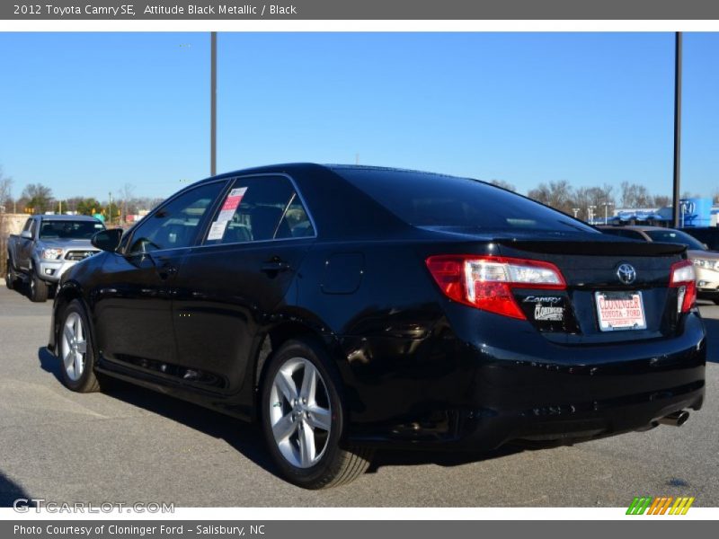 Attitude Black Metallic / Black 2012 Toyota Camry SE