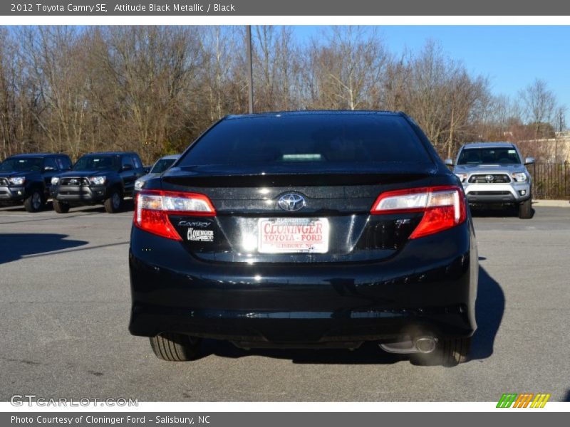 Attitude Black Metallic / Black 2012 Toyota Camry SE