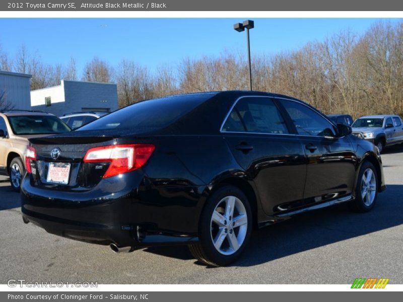 Attitude Black Metallic / Black 2012 Toyota Camry SE