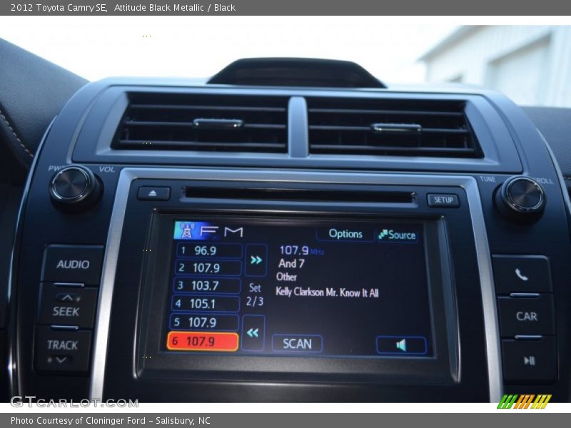 Attitude Black Metallic / Black 2012 Toyota Camry SE