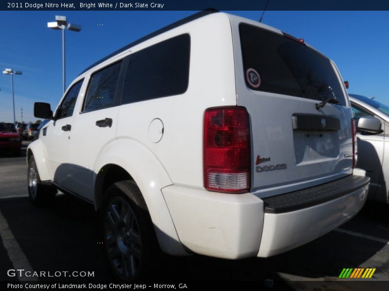 Bright White / Dark Slate Gray 2011 Dodge Nitro Heat