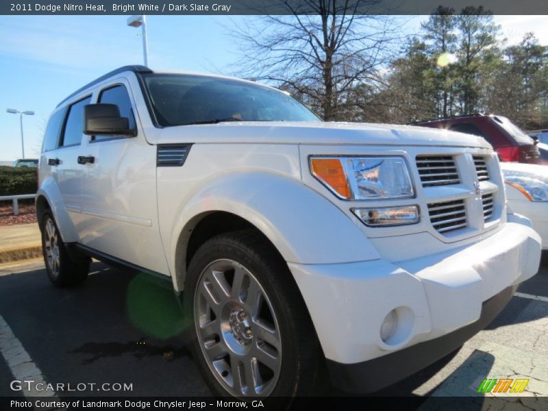 Bright White / Dark Slate Gray 2011 Dodge Nitro Heat